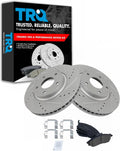 Front Ceramic Brake Pad & Rotor Kit for 2003-04 M45 and 2002-06 Q45