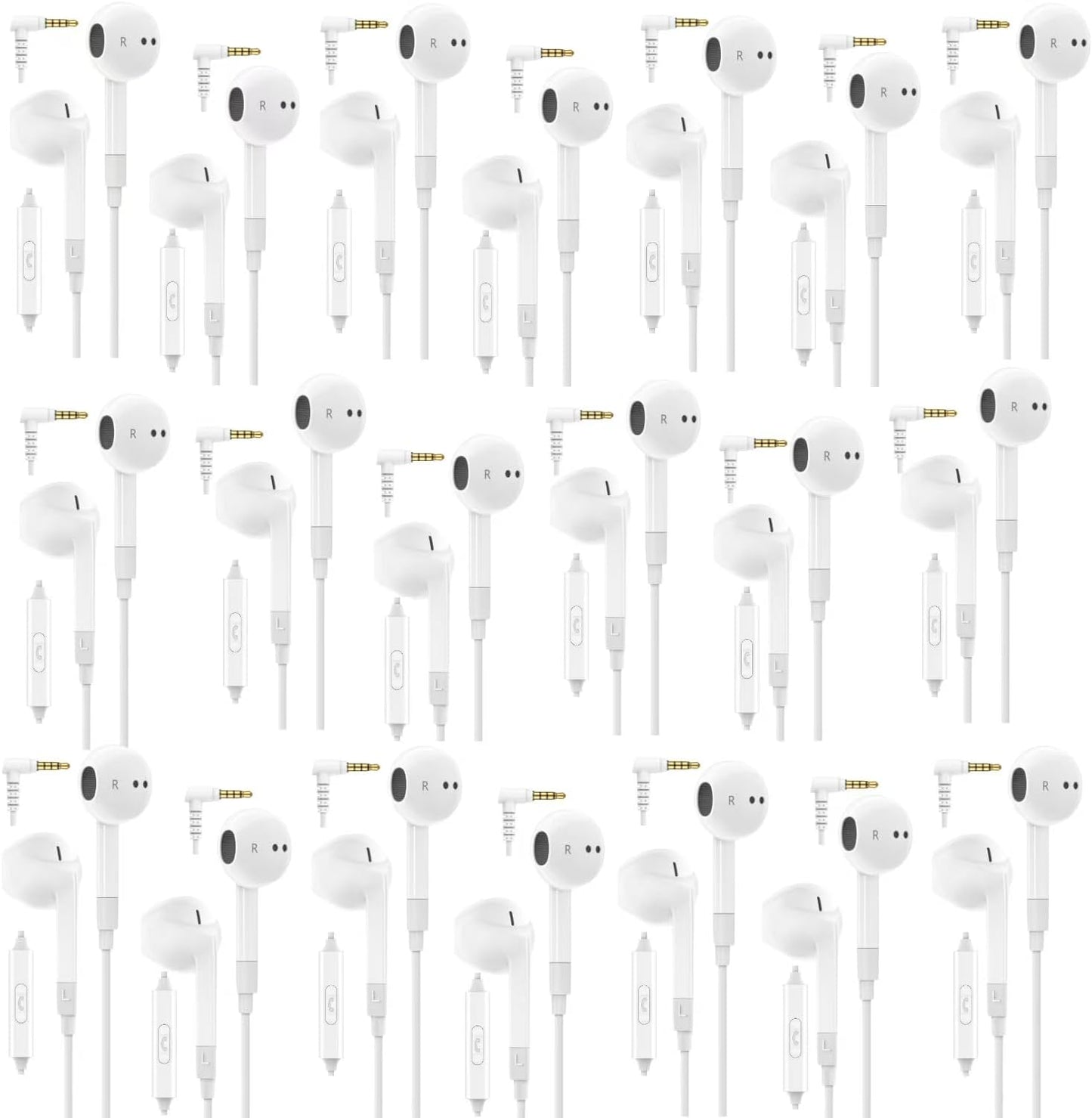 LUDOS FEROX Wired Earbuds with Microphone for All Devices