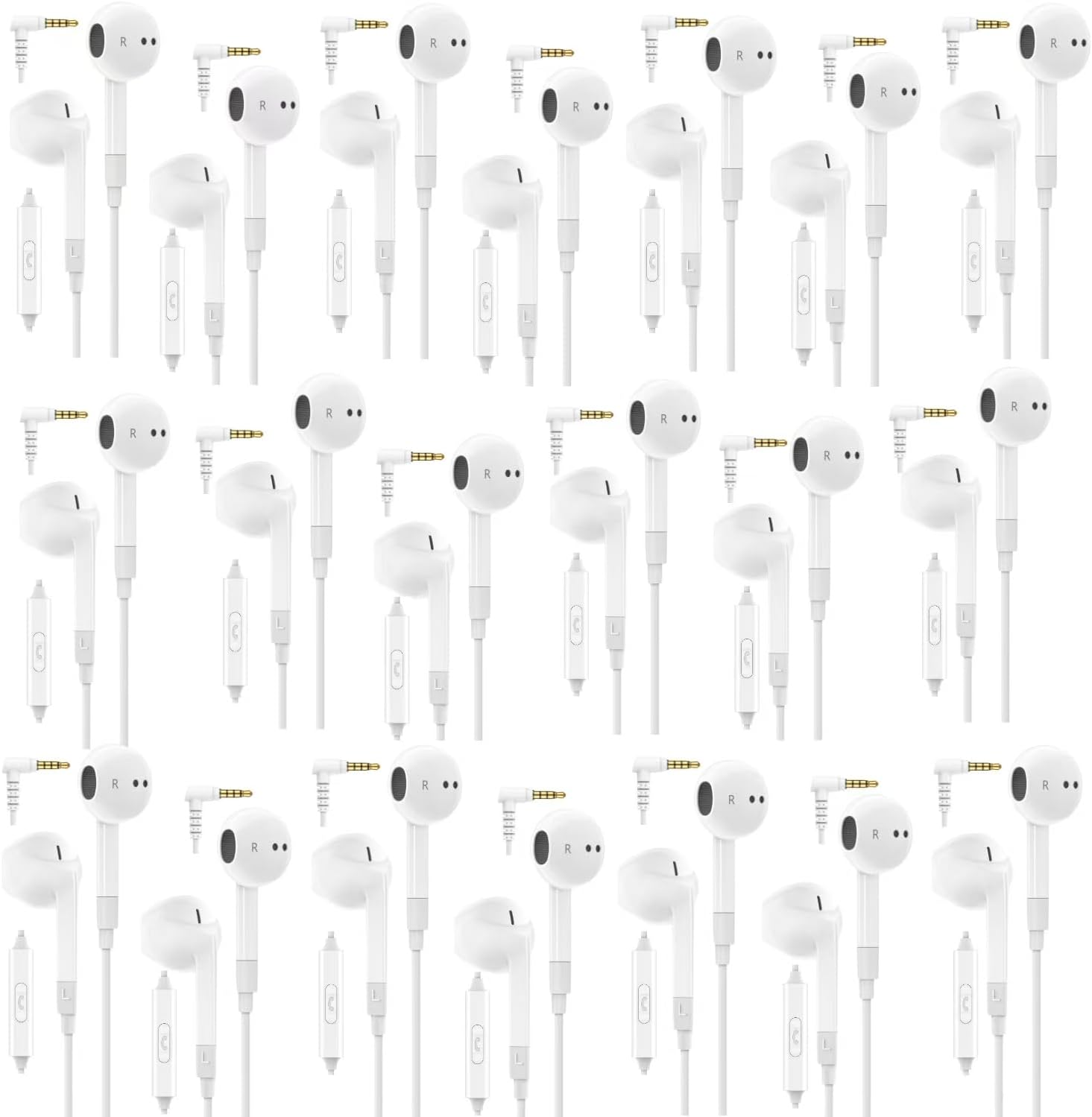 LUDOS FEROX Wired Earbuds with Microphone for All Devices