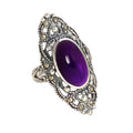 Pure 925 Sterling Silver Statement Turquoise Ring - Handmade Elegance