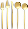 NOCCUR 40-Piece Gold Silverware Set for 8 - Durable Stainless Steel