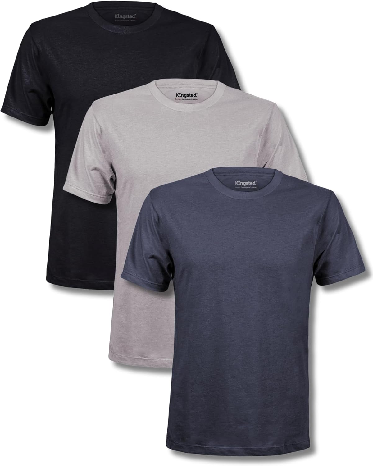 Kingsted T-Shirts for Men Pack - Super Soft Classic Tees