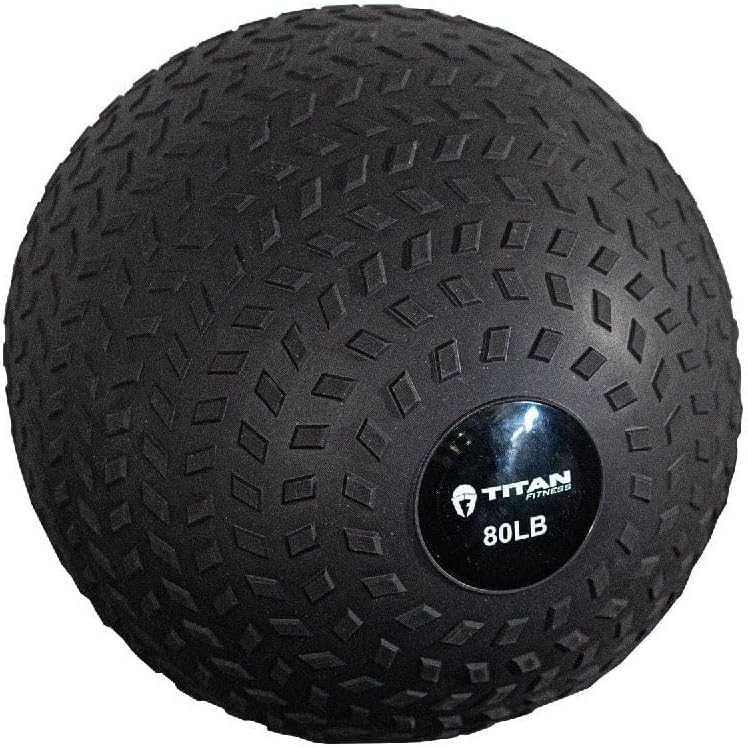 Titan Fitness Rubber Tread Slam Ball for Ultimate Workouts