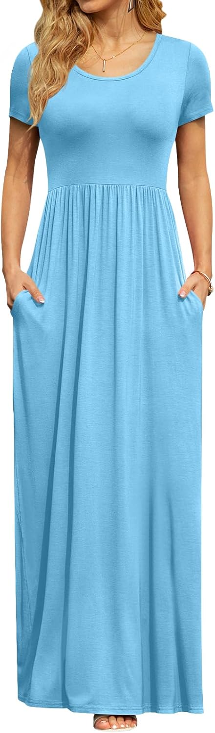 DB MOON Womens Summer Maxi Dresses with Pockets for Every Occasion