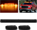 Nilight LED Cab Marker Lights 3 PCS Smoke Lens Amber - Durable Bright