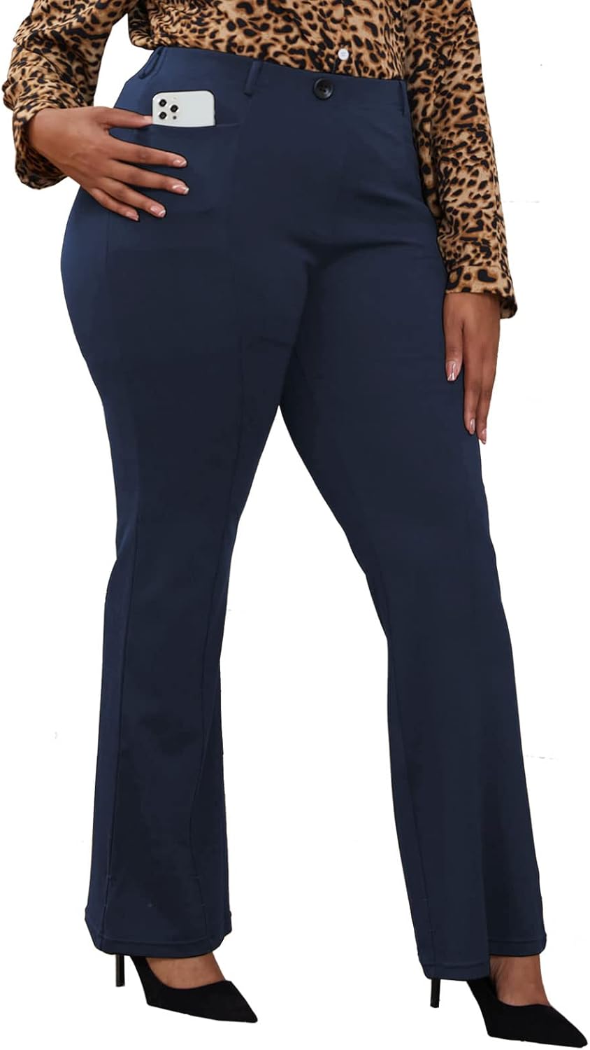 Wrinkle-Free Stretch Dress Pants for Women - Comfort & Style
