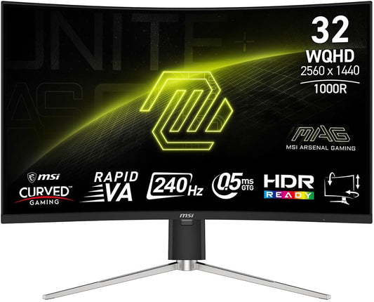 MSI 31.5 240Hz WQHD Gaming Monitor - Ultra-Fast 0.5ms Response Time