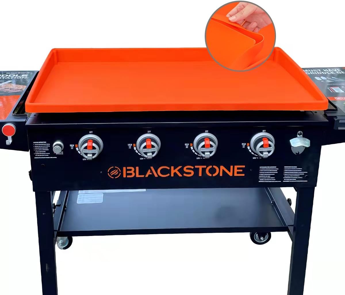Griddle Cover for Blackstone 36 Inch Griddle - Heavy Duty Silicone