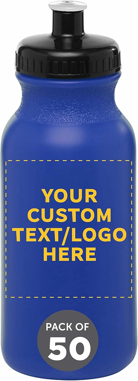 DISCOUNT PROMOS Custom 20 oz. Water Bottles for Active Lifestyles