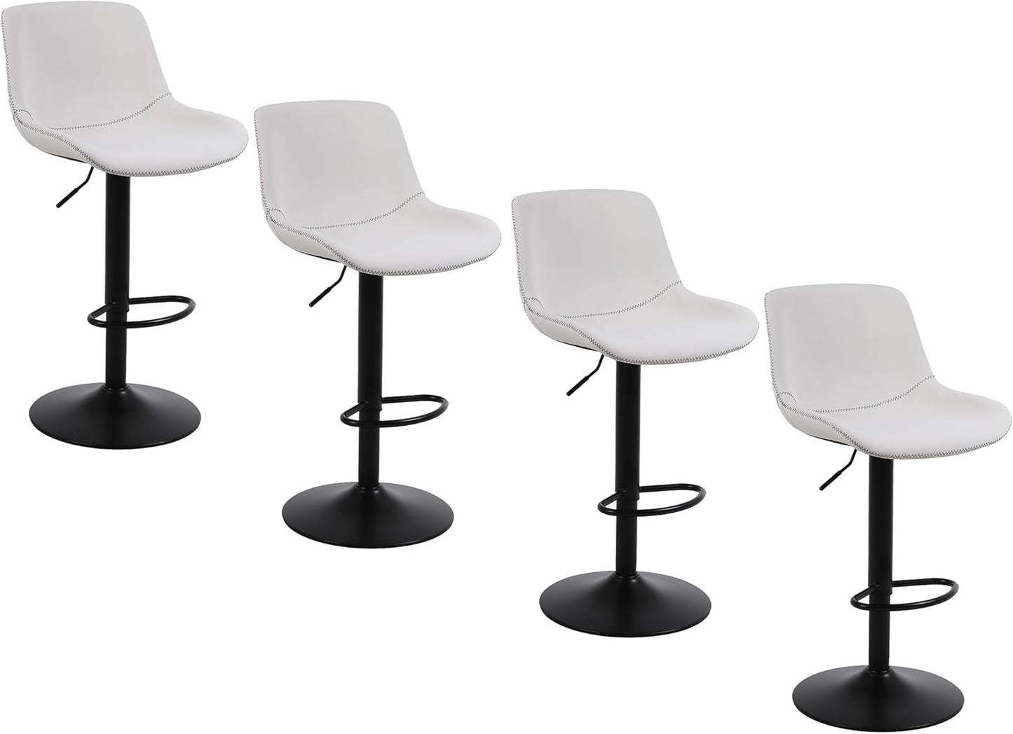 Swivel Counter Height Bar Stools with Back for Modern Spaces