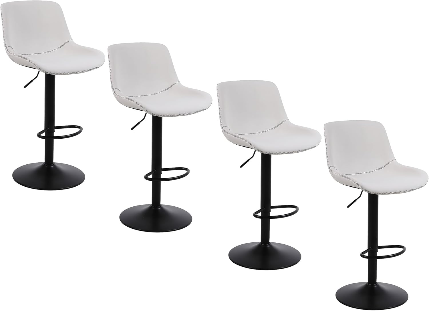 Swivel Counter Height Bar Stools with Back for Modern Spaces