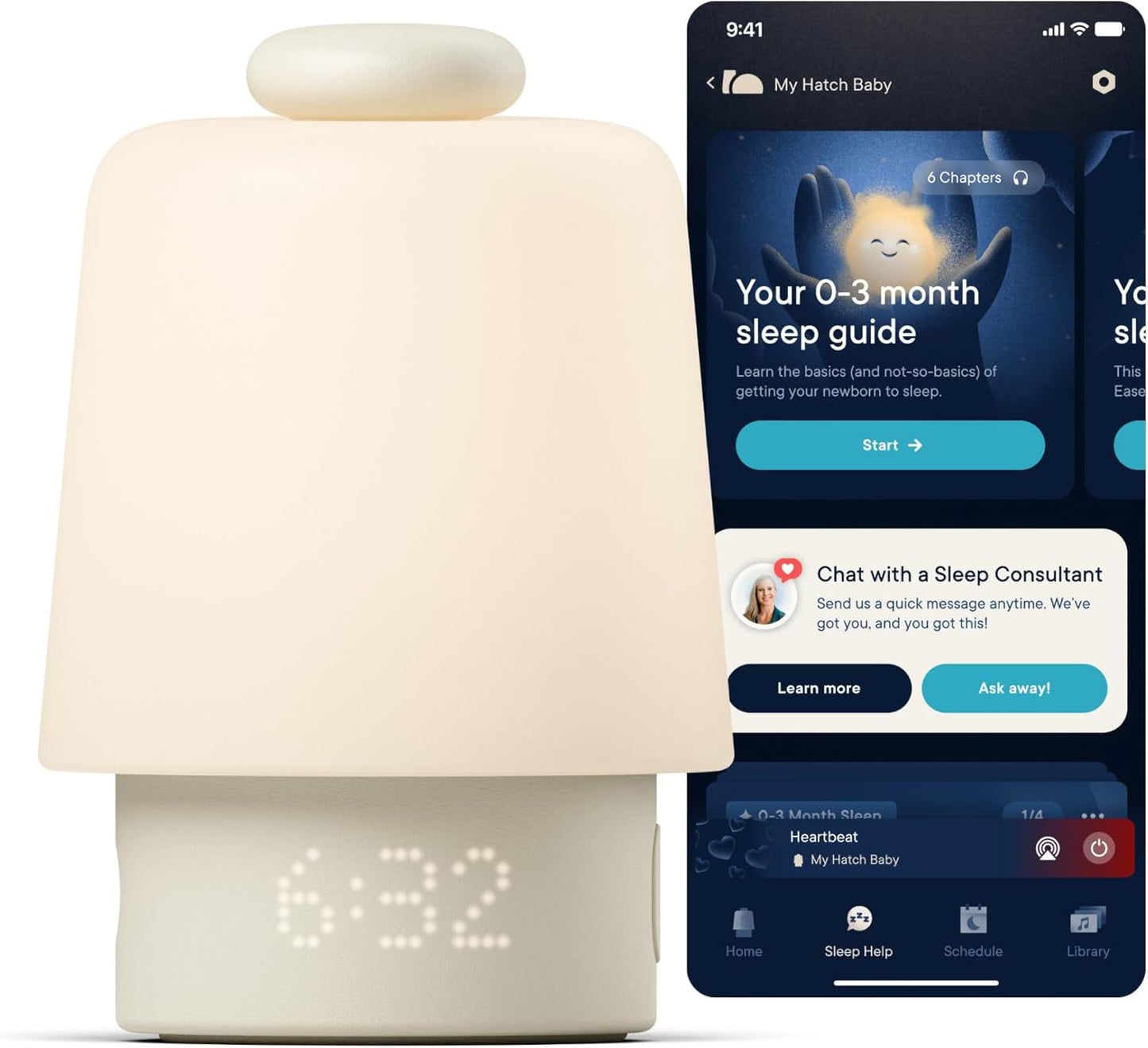 Hatch Rest Baby Sound Machine for Sleep Support and Routines