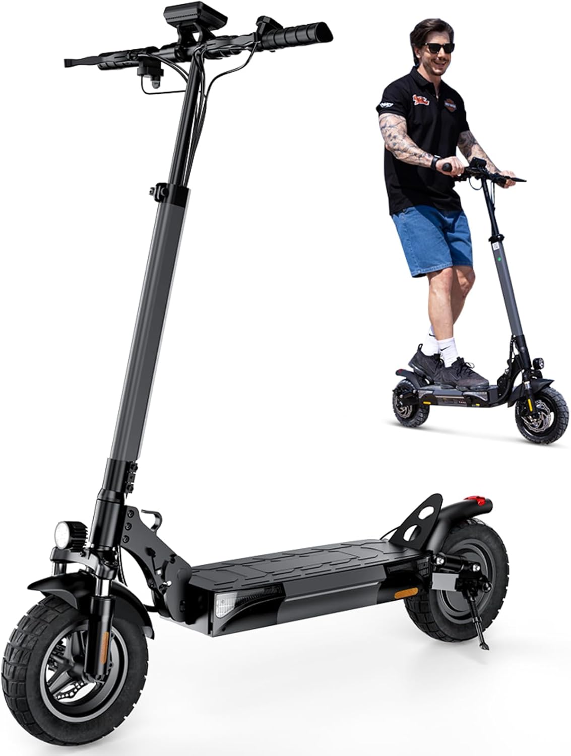 Electric Scooter with 1500W Motor for Adults - Foldable & Safe