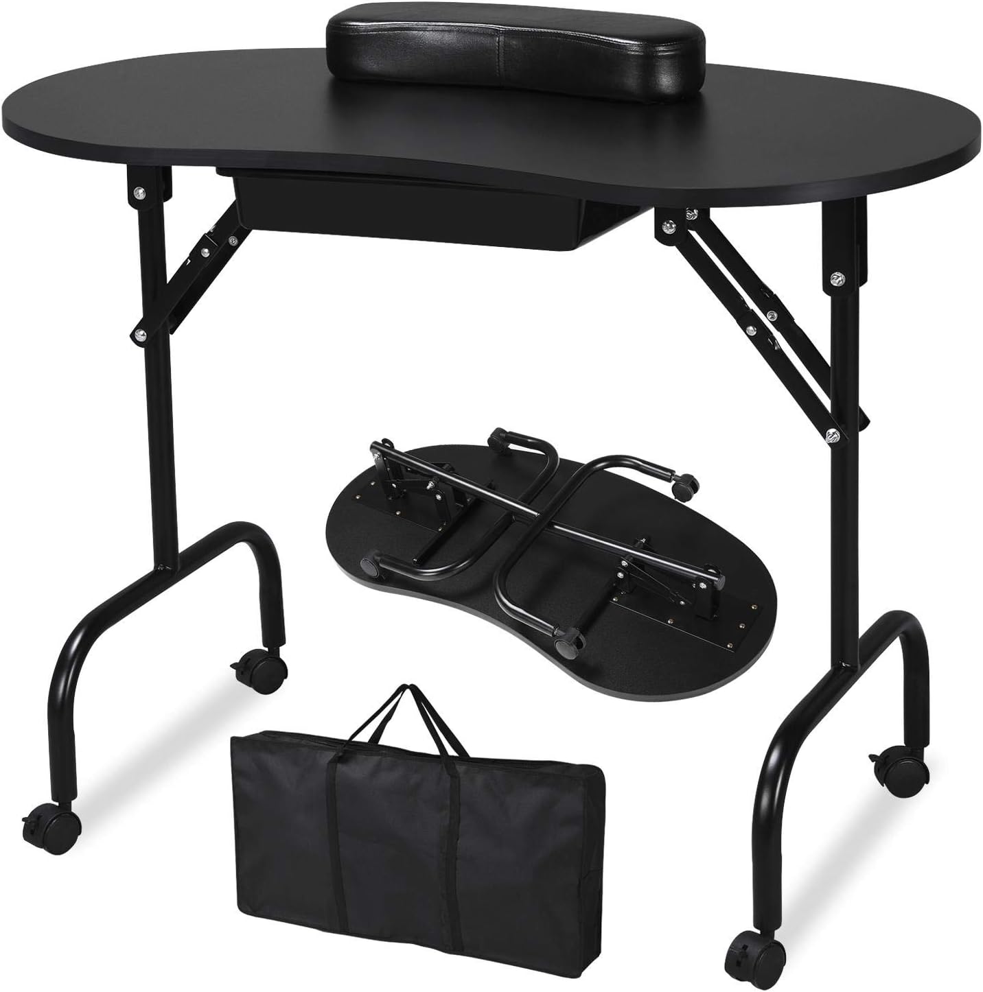 Portable Foldable Manicure Table for Spa Beauty Salon Use