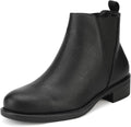 Womens Ankle Chelsea Booties with 1.5in Low Heel - Slip On Comfort