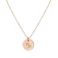 Jewelry Rose Gold Capricorn Necklace 16in + 2in Extender - Personal