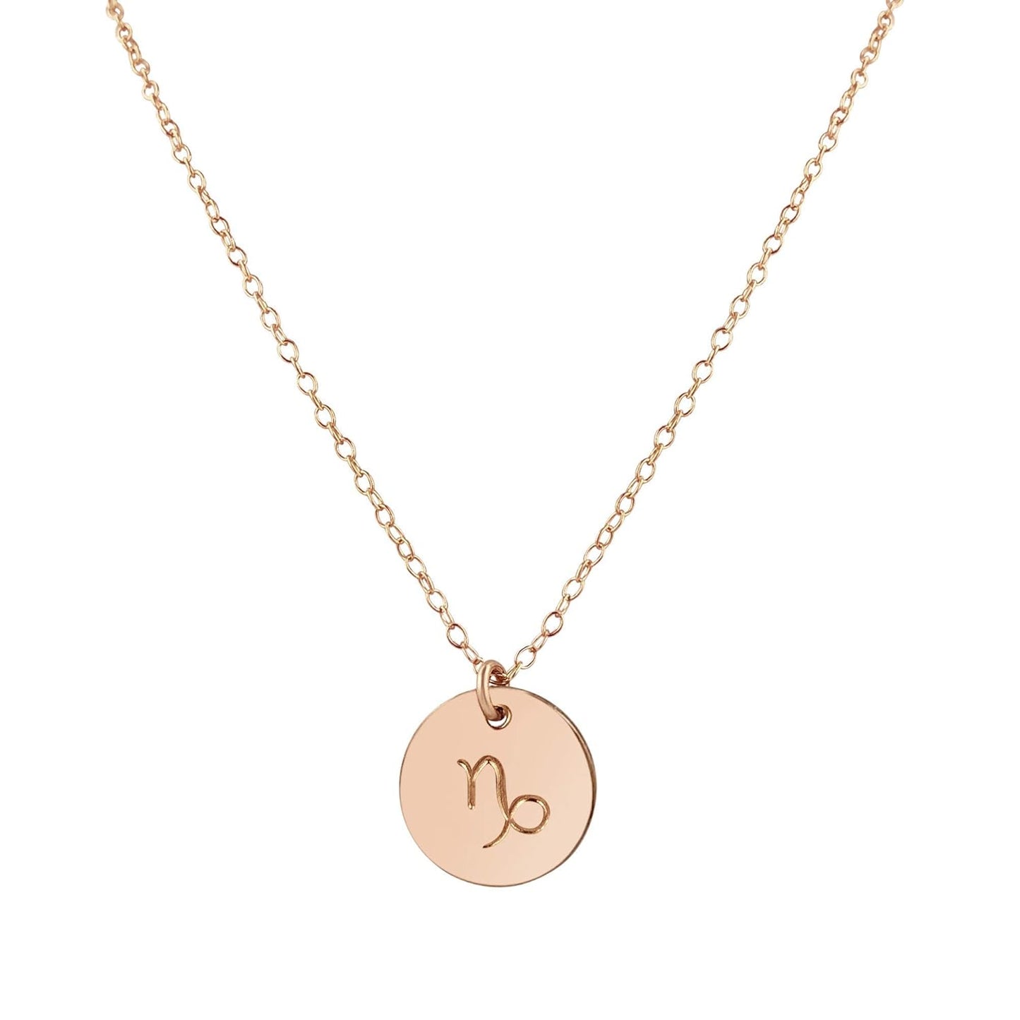 Jewelry Rose Gold Capricorn Necklace for Astrology Lovers