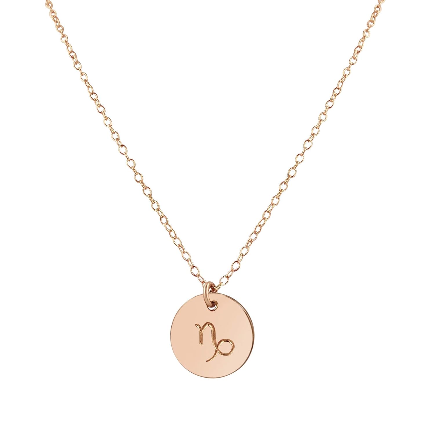 Jewelry Rose Gold Capricorn Necklace for Astrology Lovers