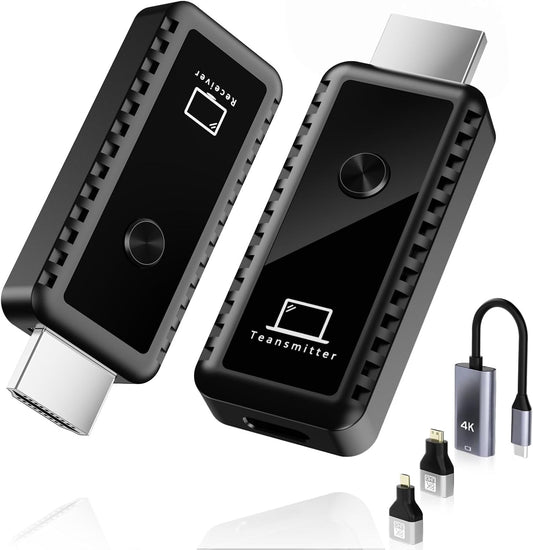 Wireless 4K HDMI Extender - Plug & Play, 100FT Range