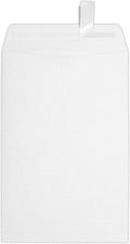 LUXPaper 6 x 9 Open End Envelopes Peel & Press - White Linen 500