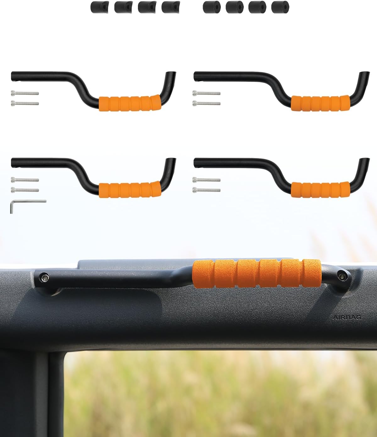 ROADER Bronco Roll Bar Grab Handles for 2021 2025 Ford Bronco