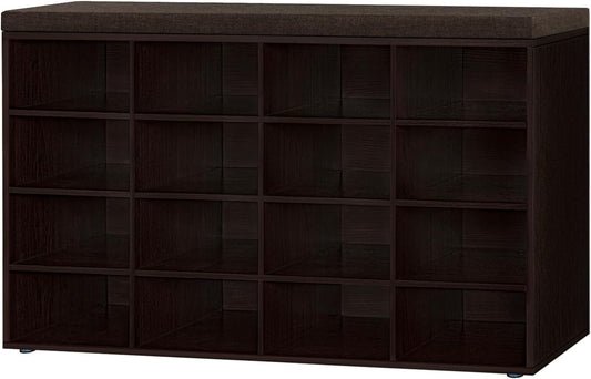 DINZI LVJ Shoe Storage Bench with Cushion for Entryway and More