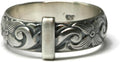 Outlander Celtic Style 925 Sterling Silver Ring - Vintage Floral Band
