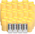 36-Pack LED Flameless Candles with Remote Control - Warm, Safe