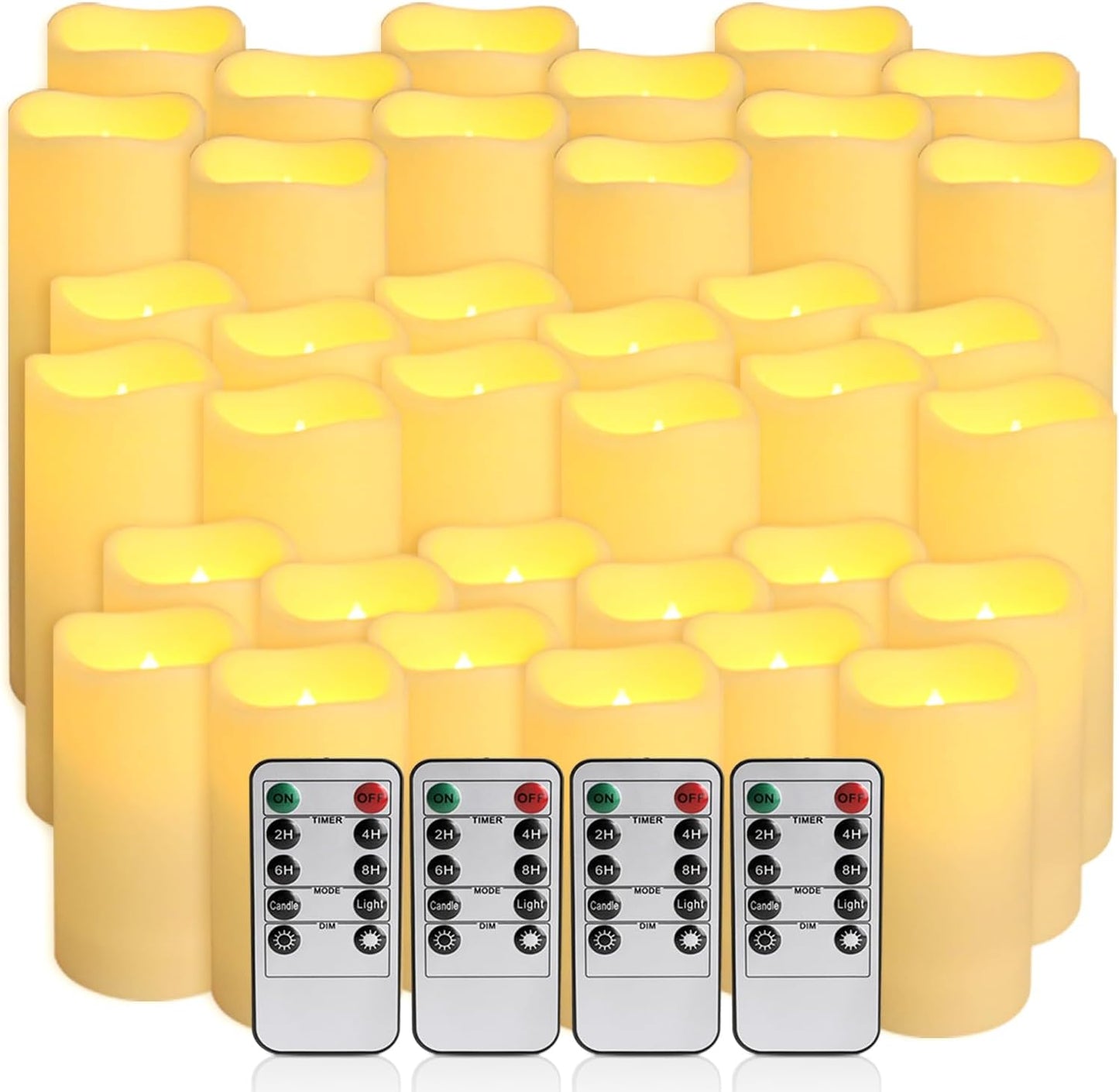 36-Pack LED Flameless Candles with Remote Control for Home Decor