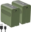 NP-F970 with USB-C 2 Pack Replacement Battery - 8800mAh Power