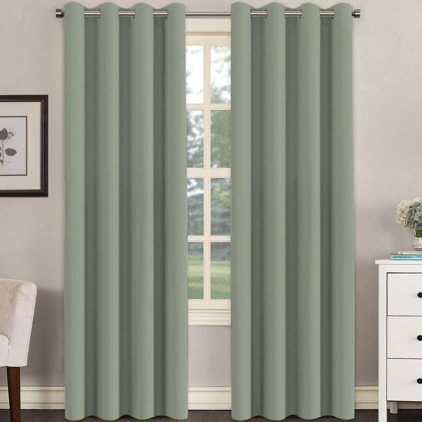 H.VERSAILTEX Room Darkening Curtains for Living Room 52 x 84 in
