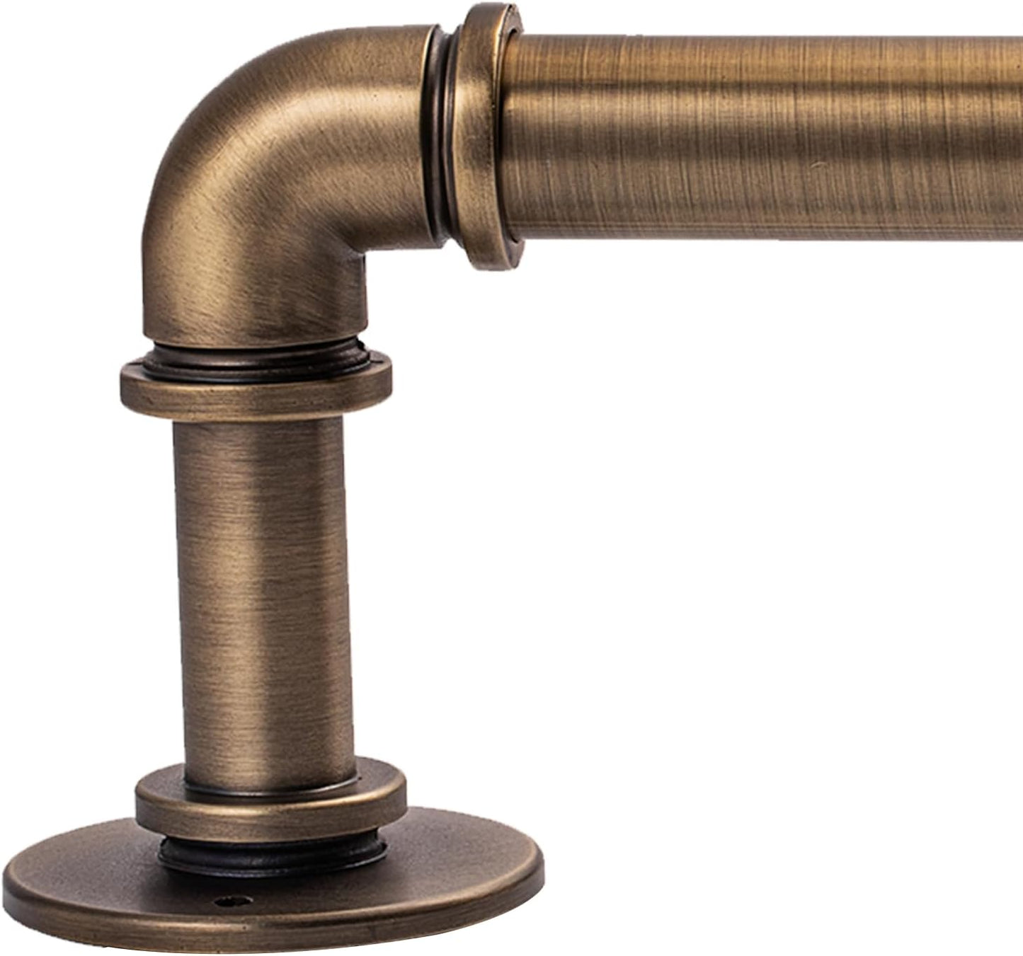 Industrial Curtain Rods for Blackout Curtains, Adjustable 18 to 144 in