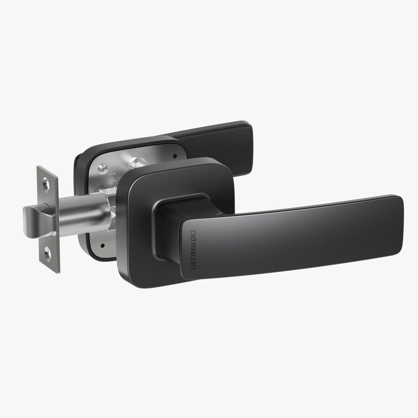 ULTRALOQ Handle Push Pull Set in Matte Black for Modern Doors