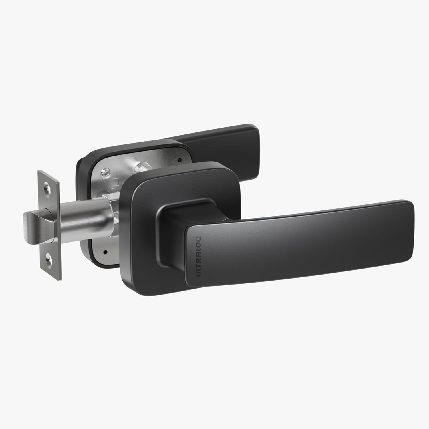 ULTRALOQ Handle Push Pull Set in Matte Black for Modern Doors