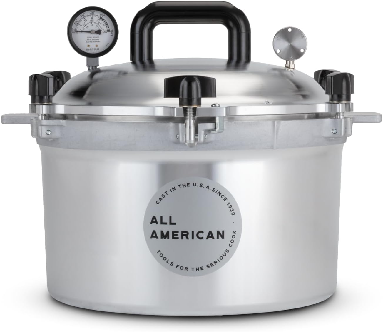 All American 15.5qt Pressure Cooker and Canner for Home Use