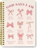 Coquette Pink Bows Bible Notebook - Compact Christian Prayer Journal
