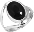 Natural Gemstone 925 Sterling Silver Ring for Women - Statement Oval