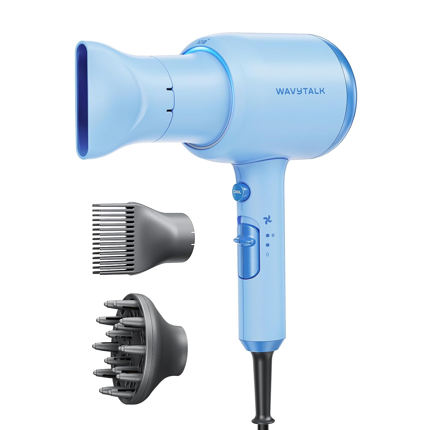 Wavytalk Hair Dryer for Curly Hair with Diffuser and Attachments