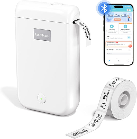 Inkless Bluetooth Label Maker for Any Space
