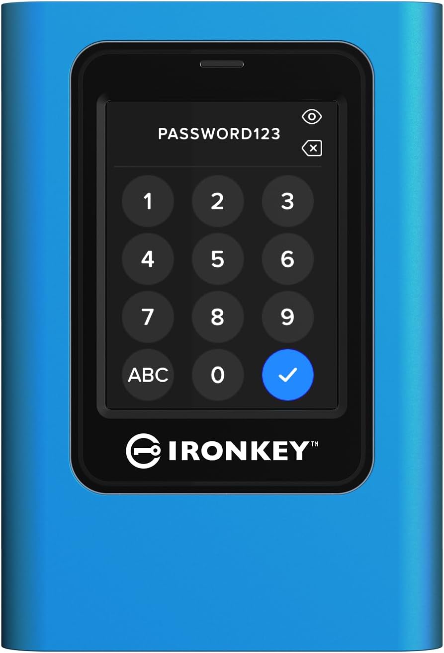 Kingston IronKey Vault SSD | 7.6TB Encrypted | Secure PIN Access