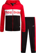Reebok Boys Sweatpants Set - 2 Piece Athletic Fleece Tracksuit
