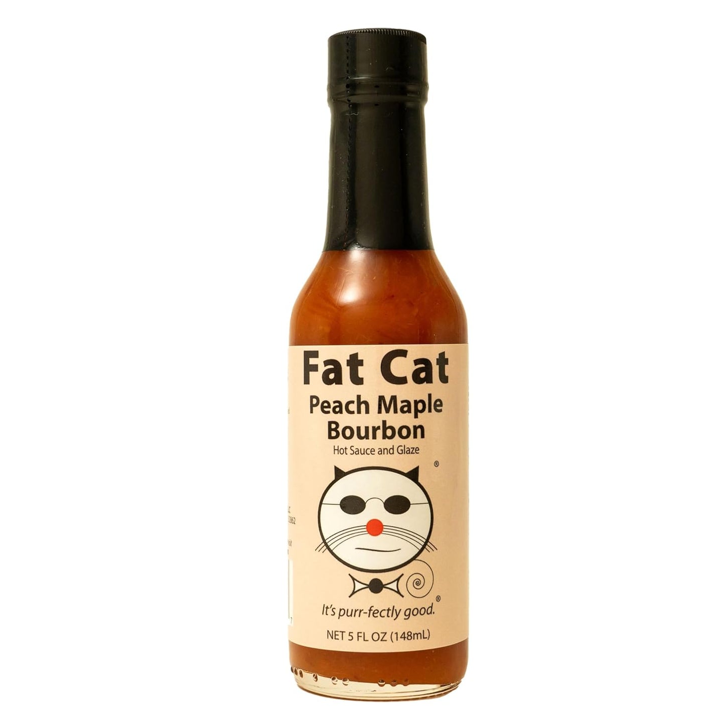 Peach Maple Bourbon Natural Hot Sauce & Glaze for All Dishes
