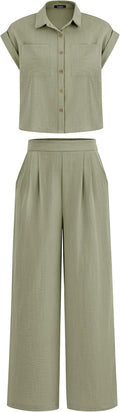 Womens 2 Piece Summer Set - Comfortable Stylish Travel Outfit