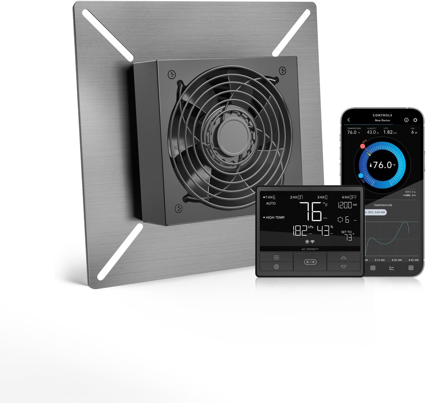 AC Infinity AIRTITAN T3 6in Ventilation Exhaust Fan with WiFi Control