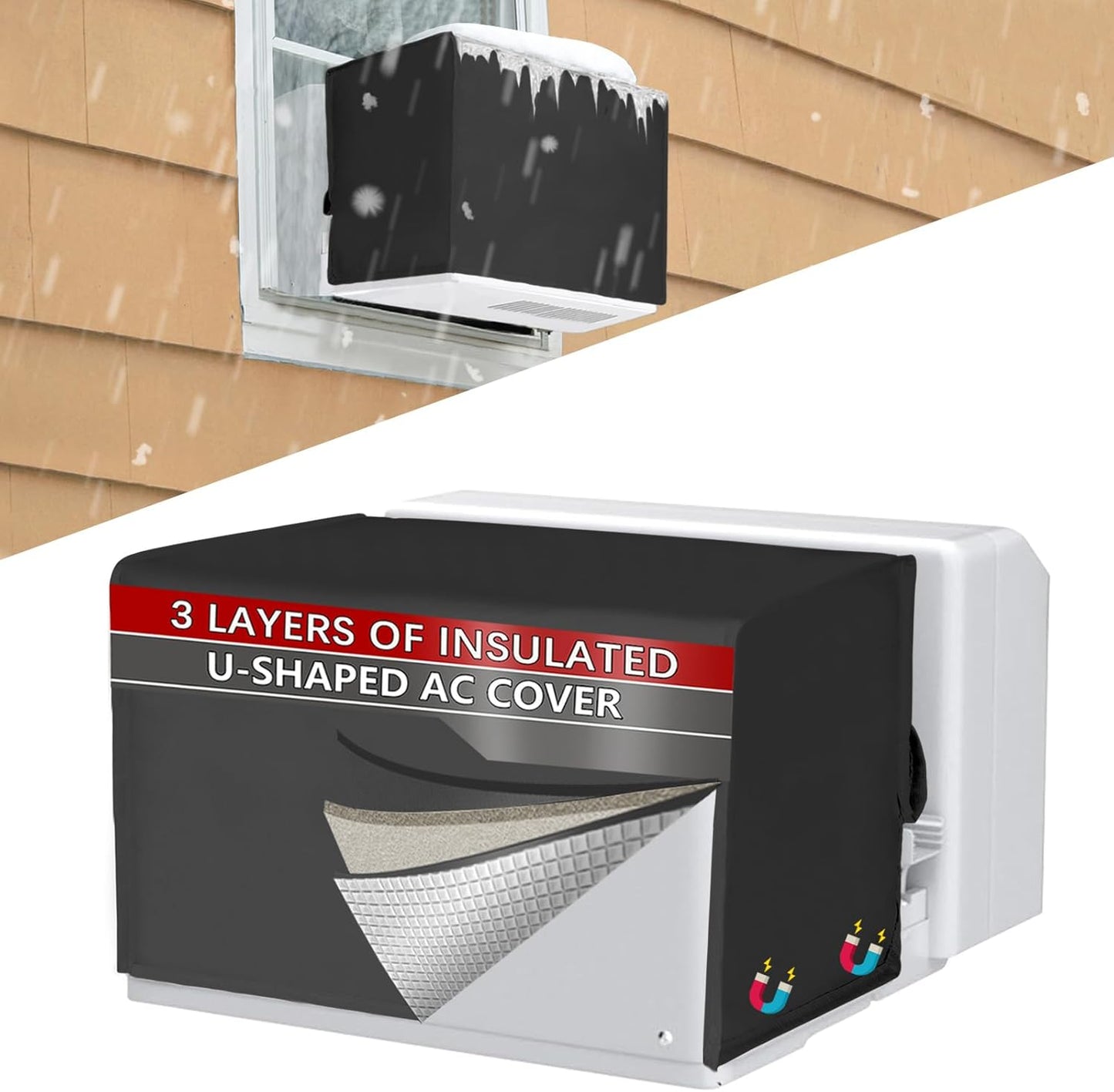 Protect Your Midea UAC with 3-Layer Insulation AC Cover by Amerbro