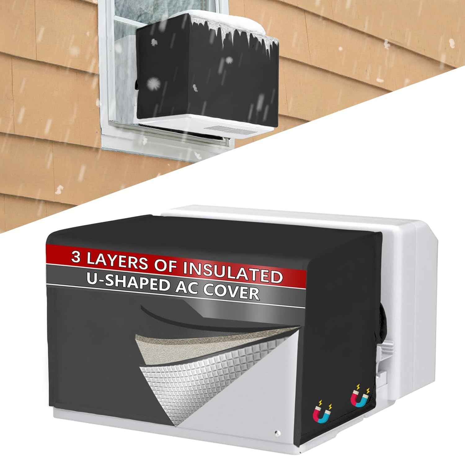 Protect Your Midea UAC with 3-Layer Insulation AC Cover by Amerbro