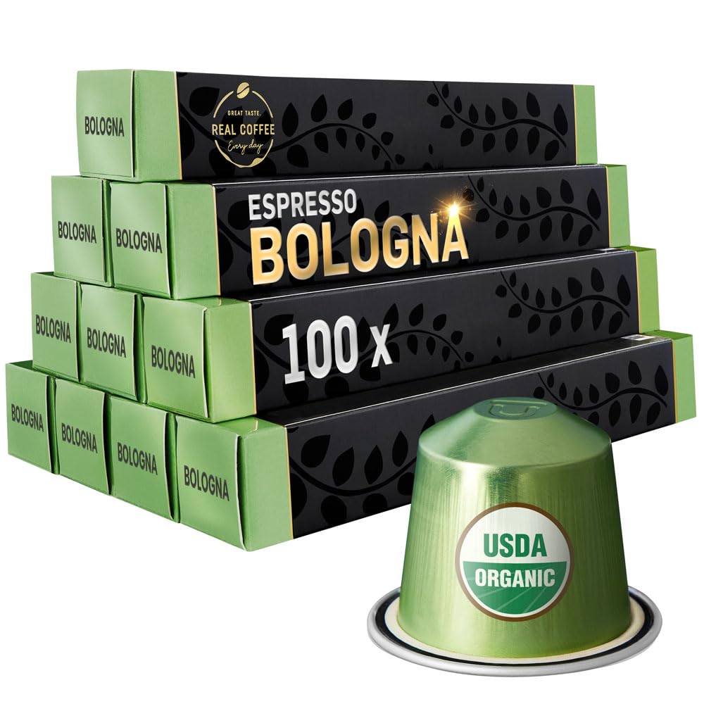 Bologna Organic Italian Espresso for Nespresso - Eco-Friendly Pods