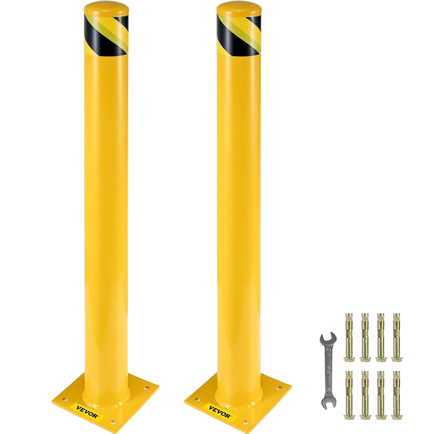 VEVOR Safety Bollard Post for Traffic-Sensitive Areas, 48 in