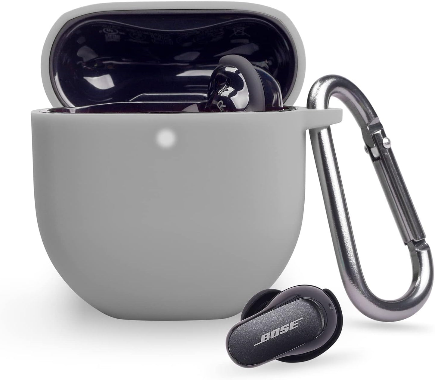 Shockproof Silicone Cover for Bose Earbuds II - Gray