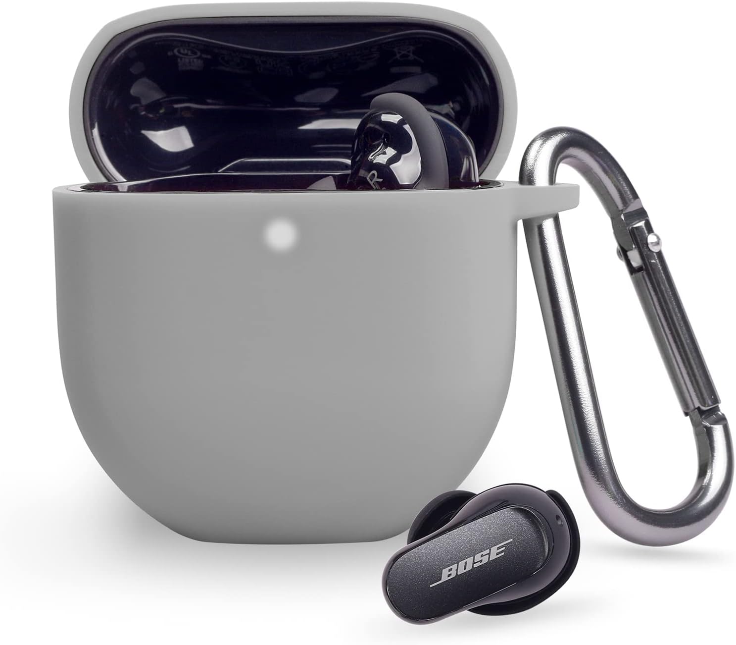 Shockproof Silicone Cover for Bose Earbuds II - Gray